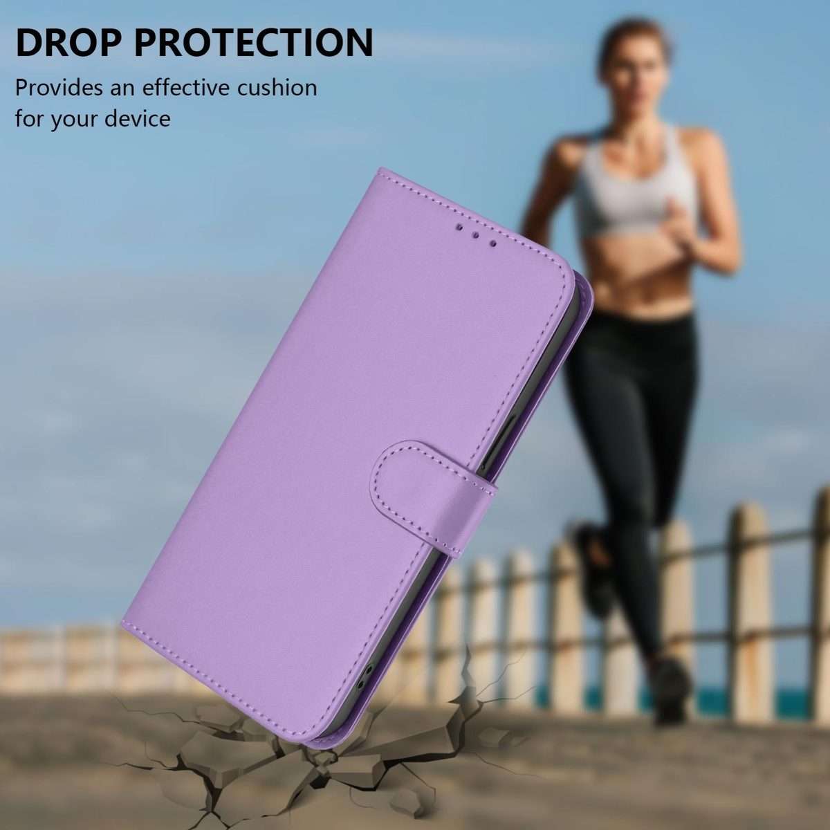 For Infinix Note Edge 5G Global Skin Feel Solid Color Leather Phone Case wit ... (Lavender Purple)