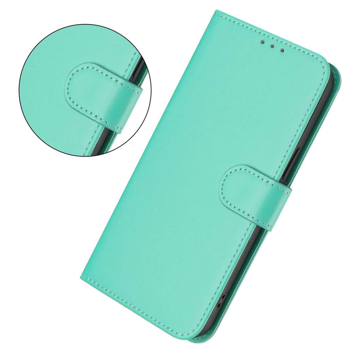 For Infinix Note Edge 5G Global Skin Feel Solid Color Leather Phone Case with Lanyard(Green)