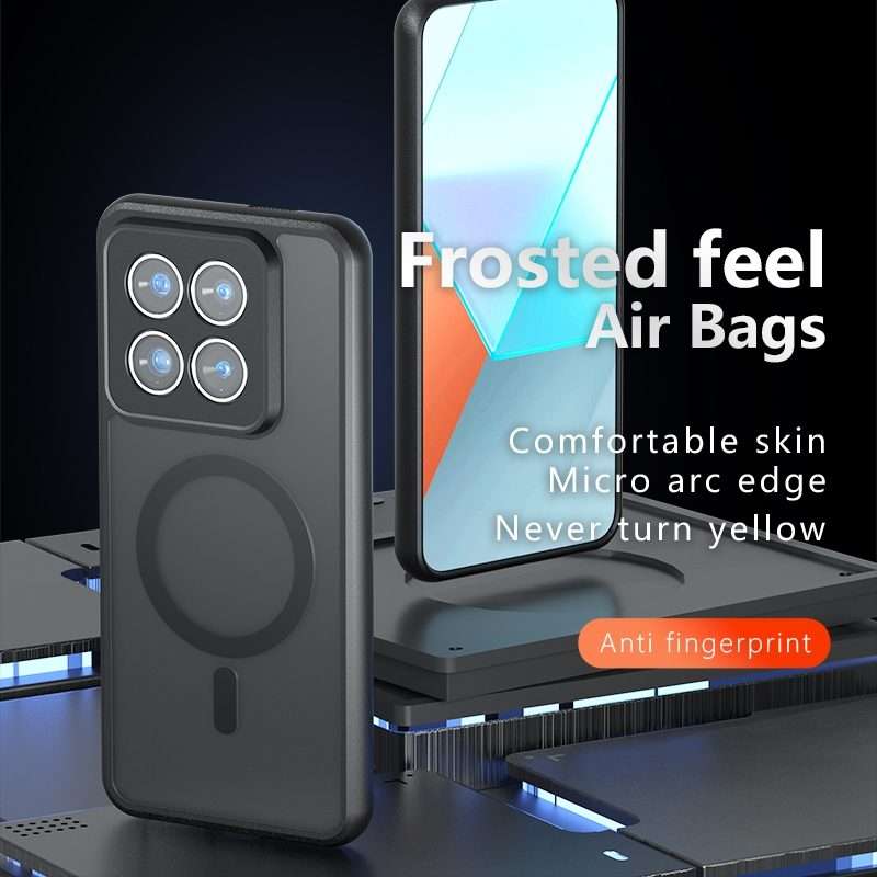 For Xiaomi 14 Pro Armor MagSafe PC Hybrid TPU Phone Case(Frosted Black)
