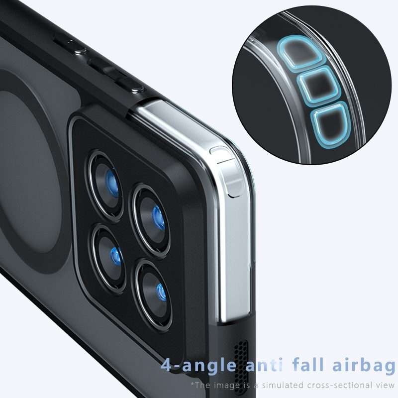 For Xiaomi 14 Pro Armor MagSafe PC Hybrid TPU Phone Case(Frosted Black)
