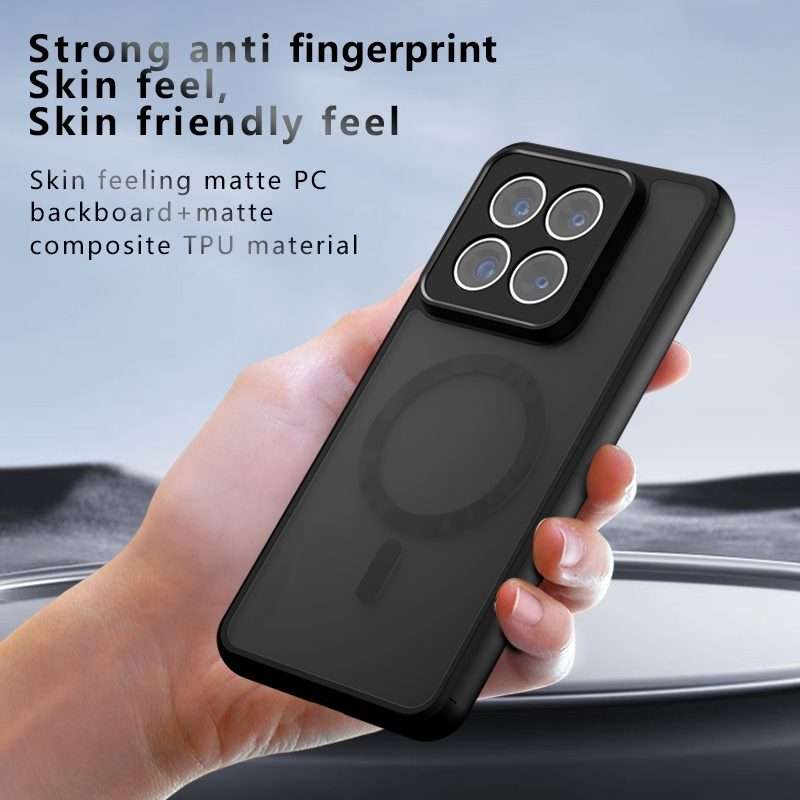 For Xiaomi 14 Pro Armor MagSafe PC Hybrid TPU Phone Case(Frosted Black)