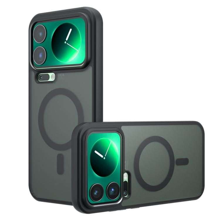 For Xiaomi 17 Pro Max Armor MagSafe PC Hybrid TPU Phone Case(Frosted Black)
