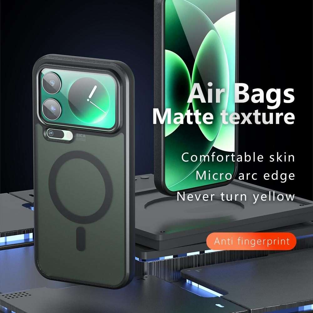 For Xiaomi 17 Pro Max Armor MagSafe PC Hybrid TPU Phone Case(Frosted Black)