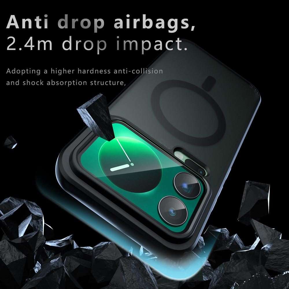 For Xiaomi 17 Pro Max Armor MagSafe PC Hybrid TPU Phone Case(Frosted Black)
