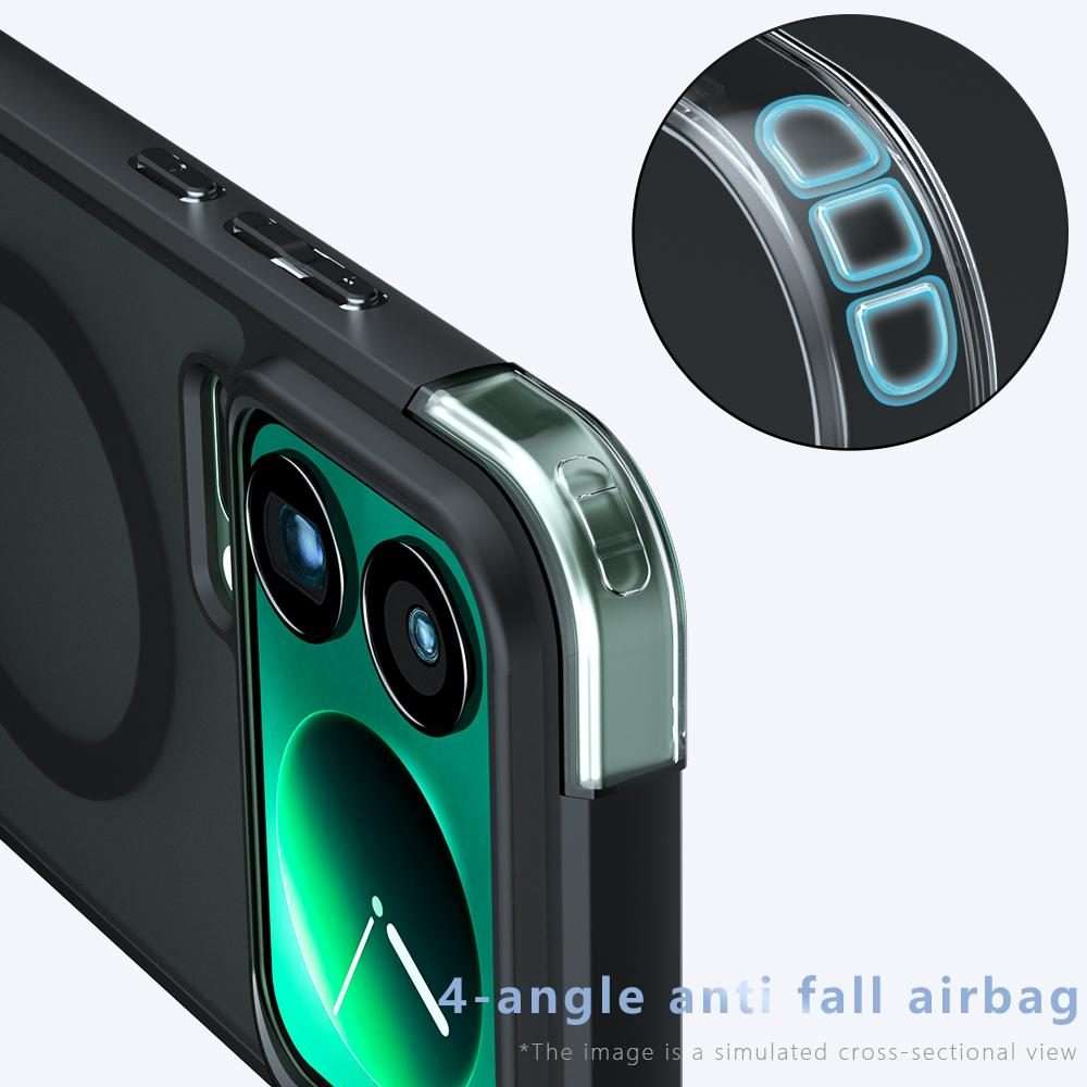 For Xiaomi 17 Pro Max Armor MagSafe PC Hybrid TPU Phone Case(Frosted Black)