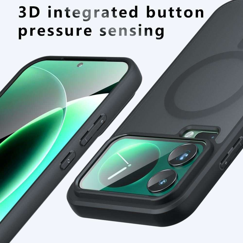 For Xiaomi 17 Pro Max Armor MagSafe PC Hybrid TPU Phone Case(Frosted Black)