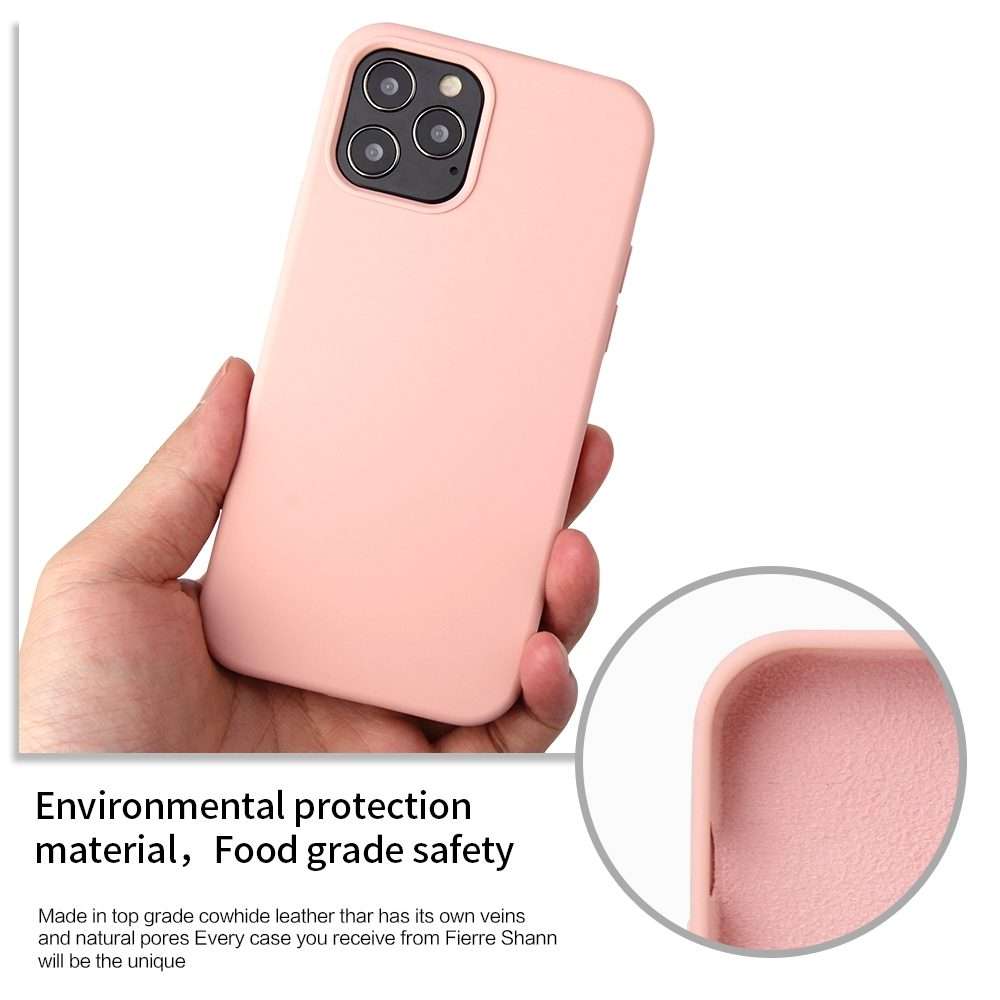 For iPhone 12 / 12 Pro Solid Color Liquid Silicone Shockproof Protective Case(White)