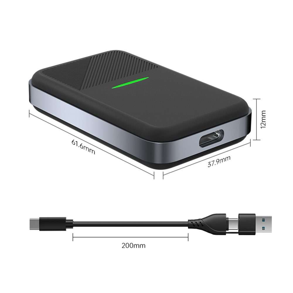 CarPlay and Android Auto Wireless Car Connectivity Box, Specification: Square(Black)