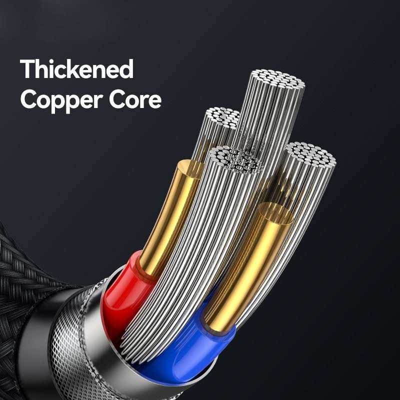 USAMS SJ741 30W USB-C / Type-C to 8 Pin Zinc Alloy Digital Display Fast Data Cable ... (Titanium)