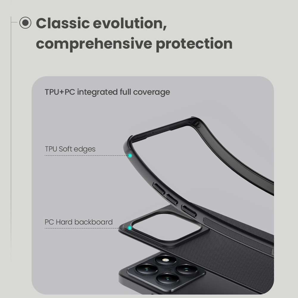 For Xiaomi 14T Pro NILLKIN Frosted Shield Pro PC + TPU Phone Case(Black)