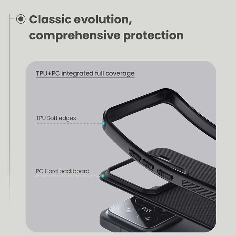 For Xiaomi 15 NILLKIN Frosted Shield Pro PC + TPU Phone Case(Black)