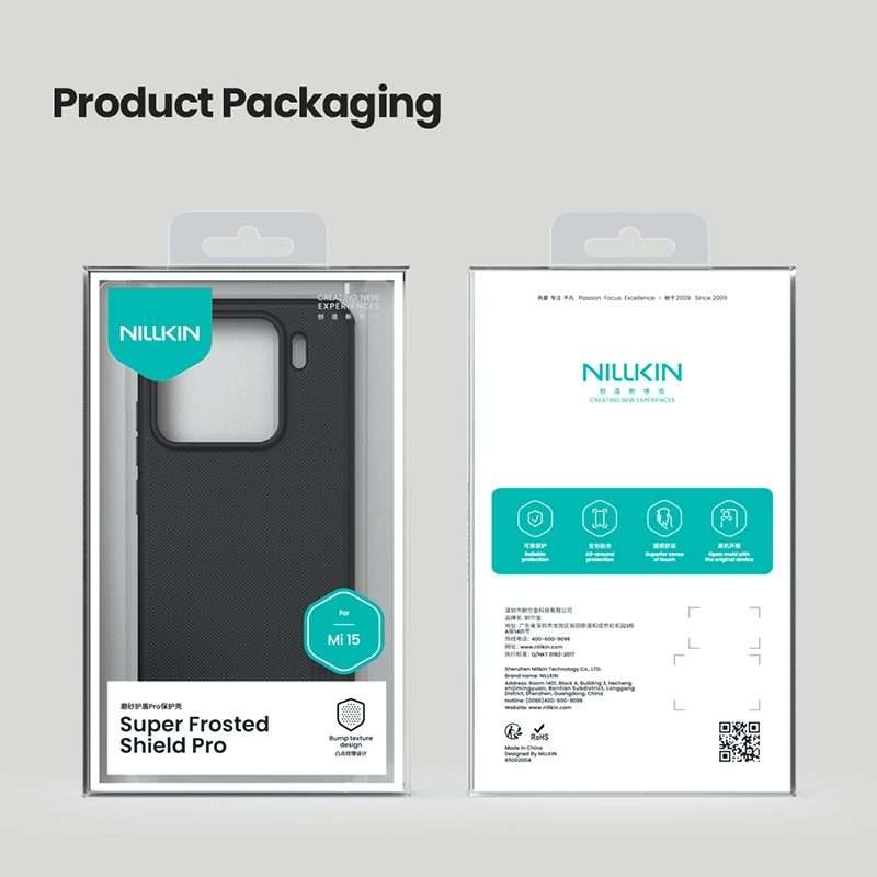 For Xiaomi 15 NILLKIN Frosted Shield Pro PC + TPU Phone Case(Black)
