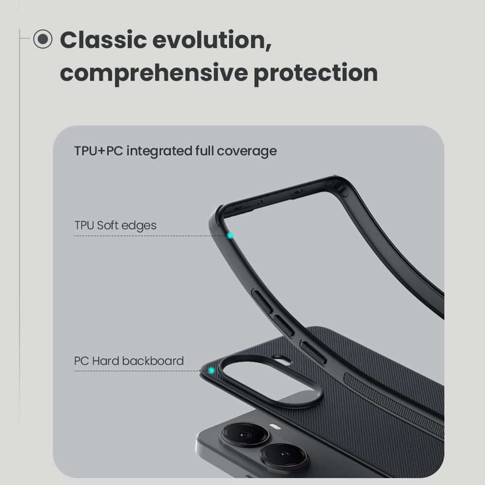 For Xiaomi Poco X7 Pro NILLKIN Frosted Shield Pro PC + TPU Phone Case(Black)