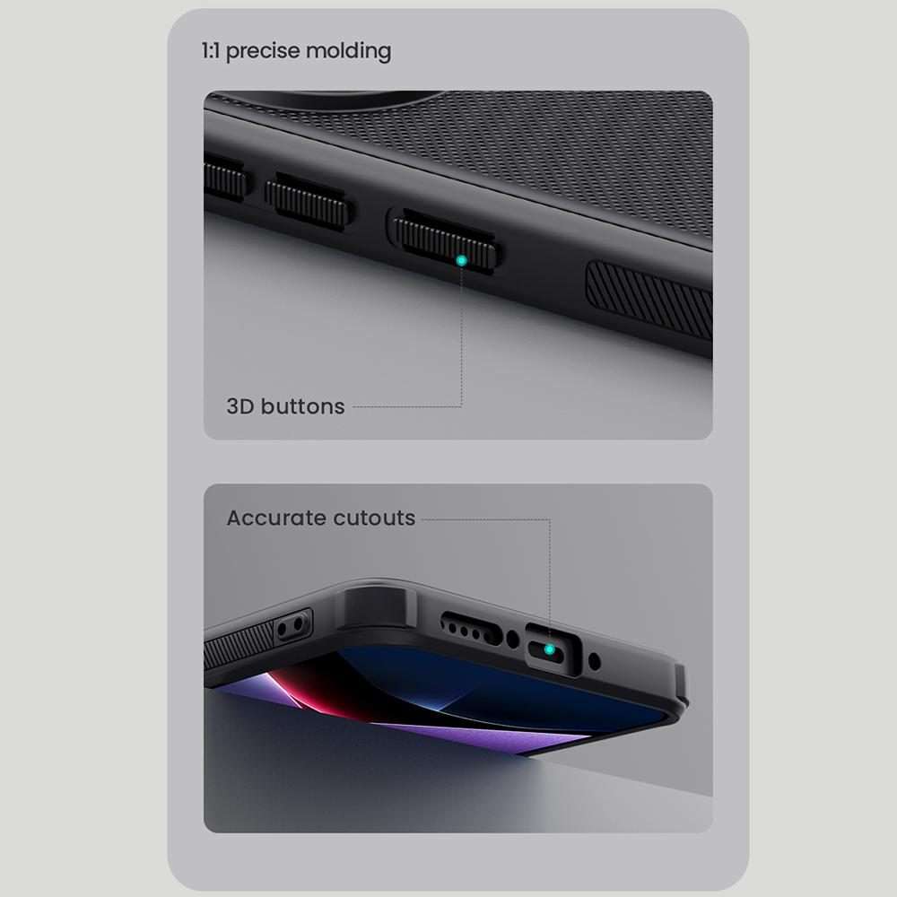 For Xiaomi Poco X7 Pro NILLKIN Frosted Shield Pro PC + TPU Phone Case(Black)