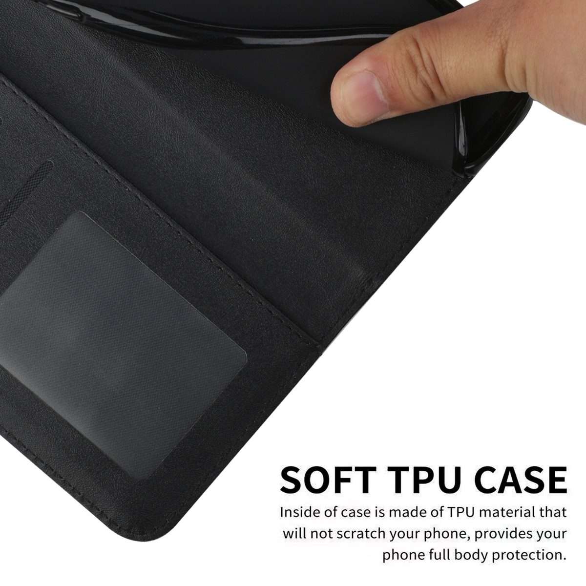 For Redmi Note 14 Pro 5G Global Stitching Calf Texture Buckle Leather Phone Case(Black)