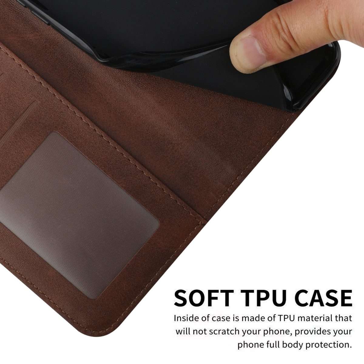 For Redmi Note 14 Pro 5G Global Stitching Calf Texture Buckle Leather Phone Case(Brown)