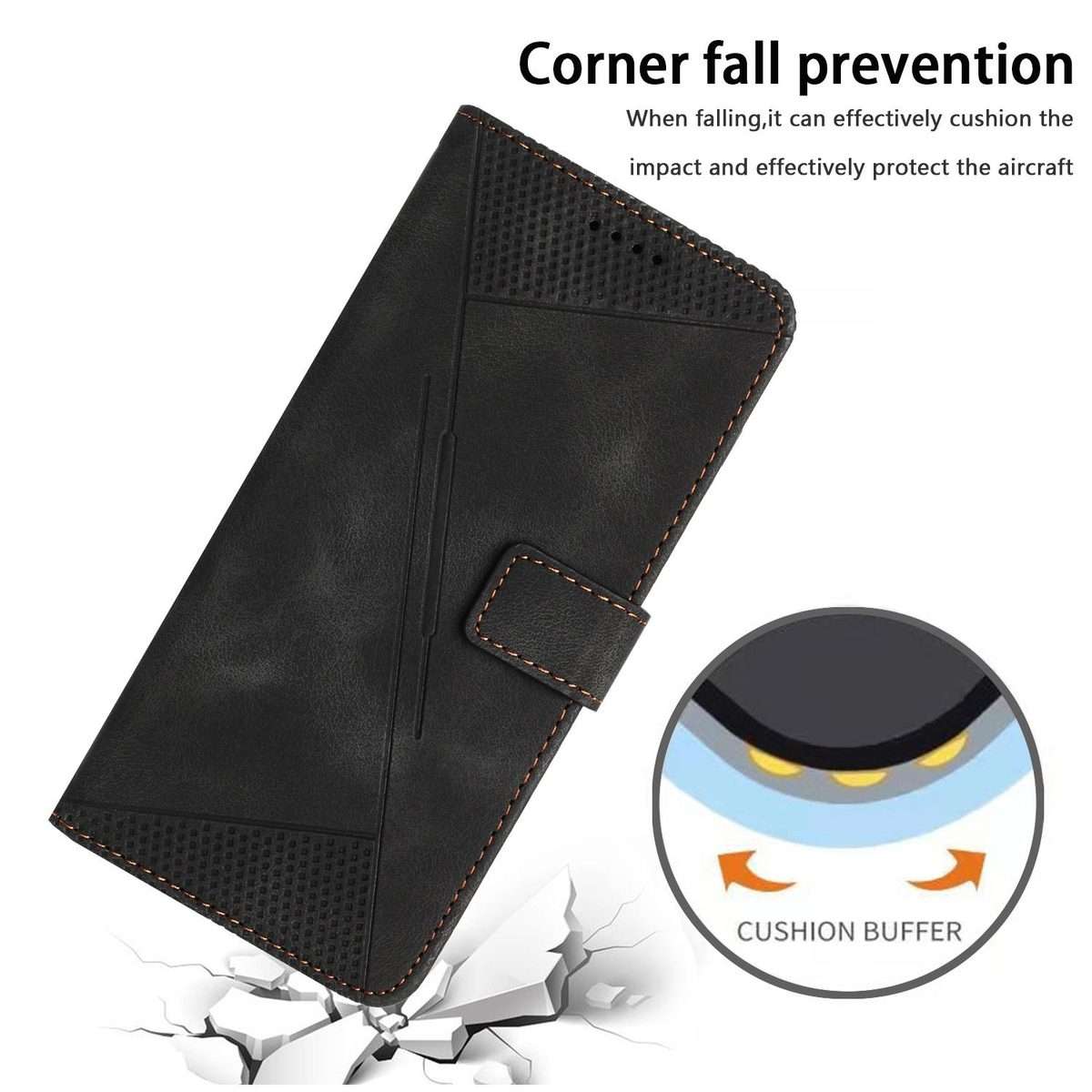 For Redmi K80 / K80 Pro Dream Triangle Leather Phone Case with Lanyard(Black)
