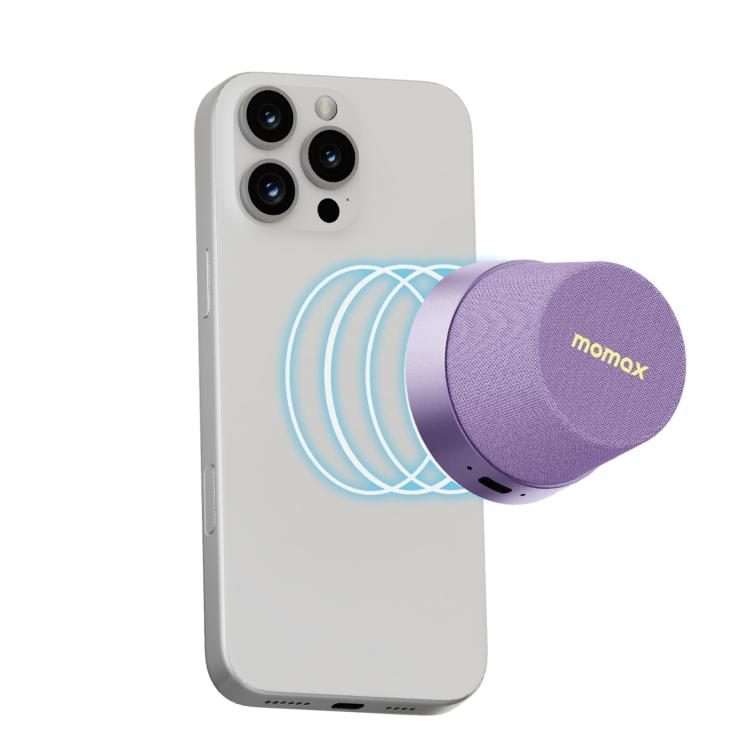 Momax 1-Vibe Go Magnetic Wireless Speaker(Purple)