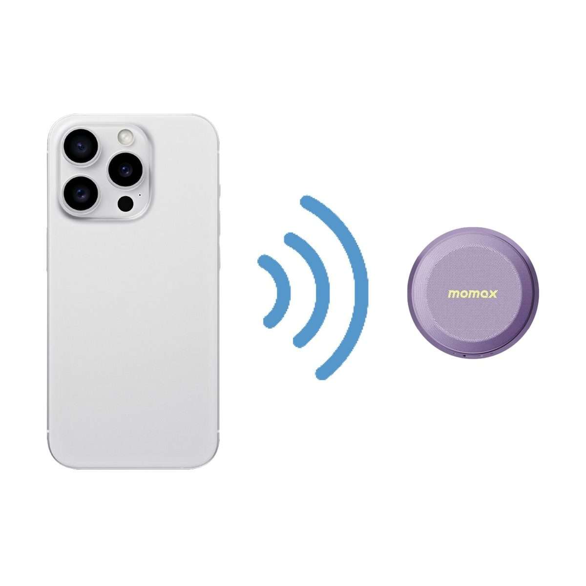 Momax 1-Vibe Go Magnetic Wireless Speaker(Purple)