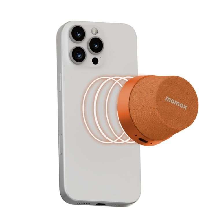 Momax 1-Vibe Go Magnetic Wireless Speaker(Orange)