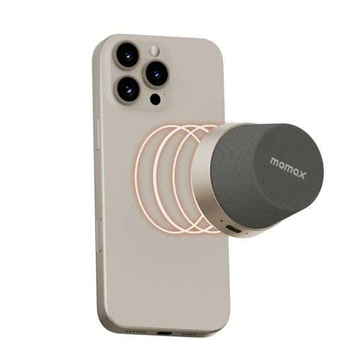 Momax 1-Vibe Go Magnetic Wireless Speaker(Titanium Gold)