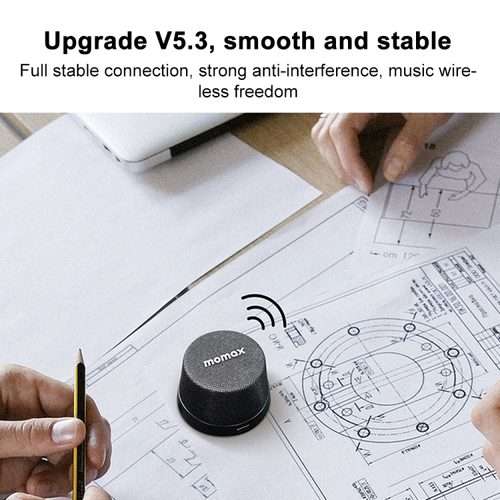 Momax 1-Vibe Go Magnetic Wireless Speaker(Titanium Gold)