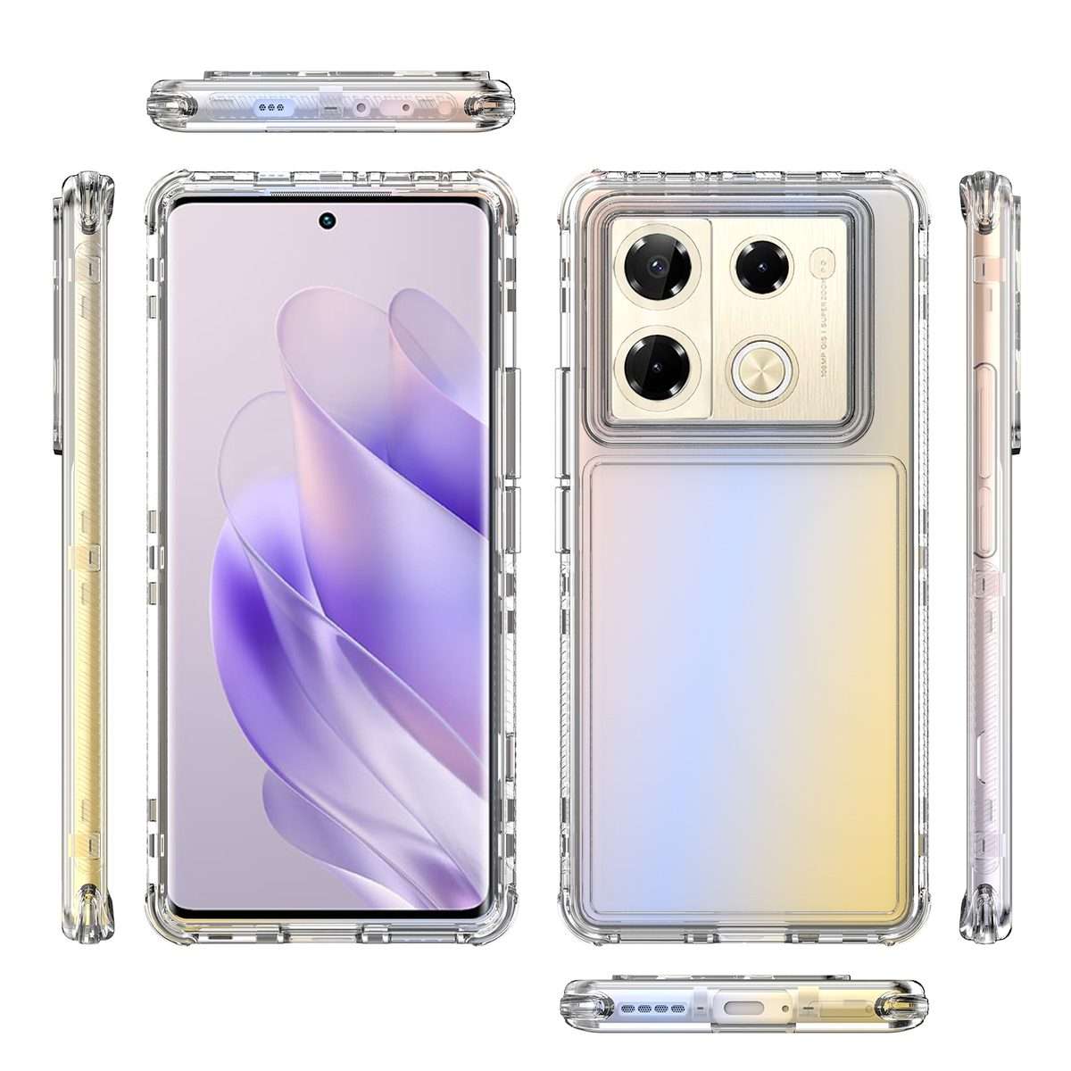 For Infinix Note 40 Pro Acrylic Transparent Phone Case