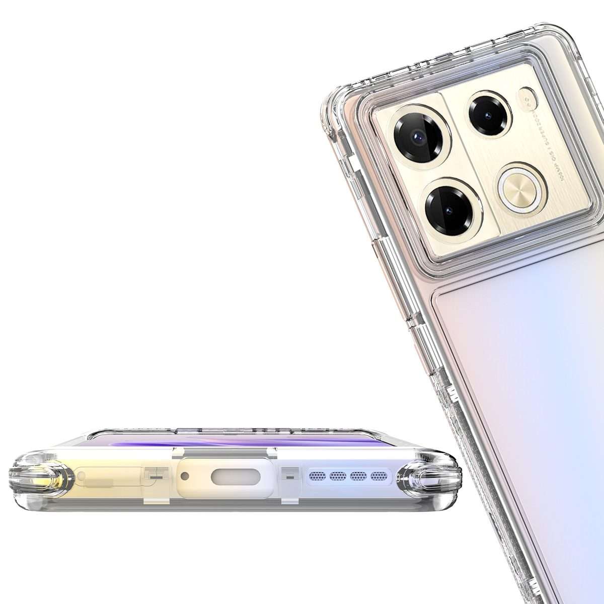 For Infinix Note 40 Pro Acrylic Transparent Phone Case