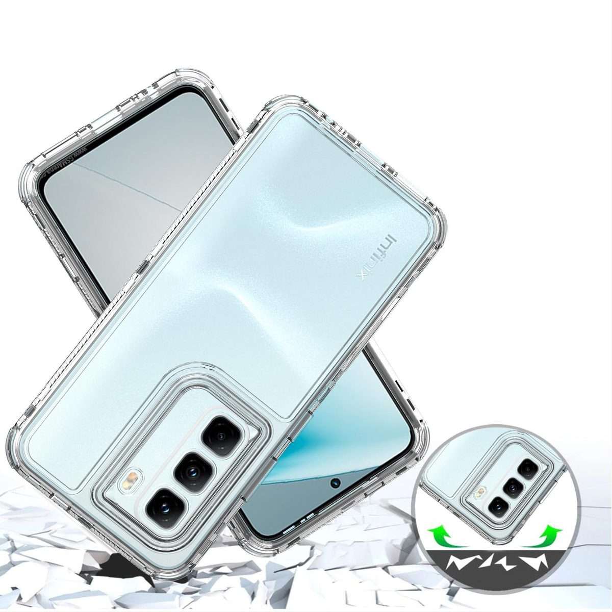 For Infinix Hot 50 Pro 4G Acrylic Transparent Phone Case