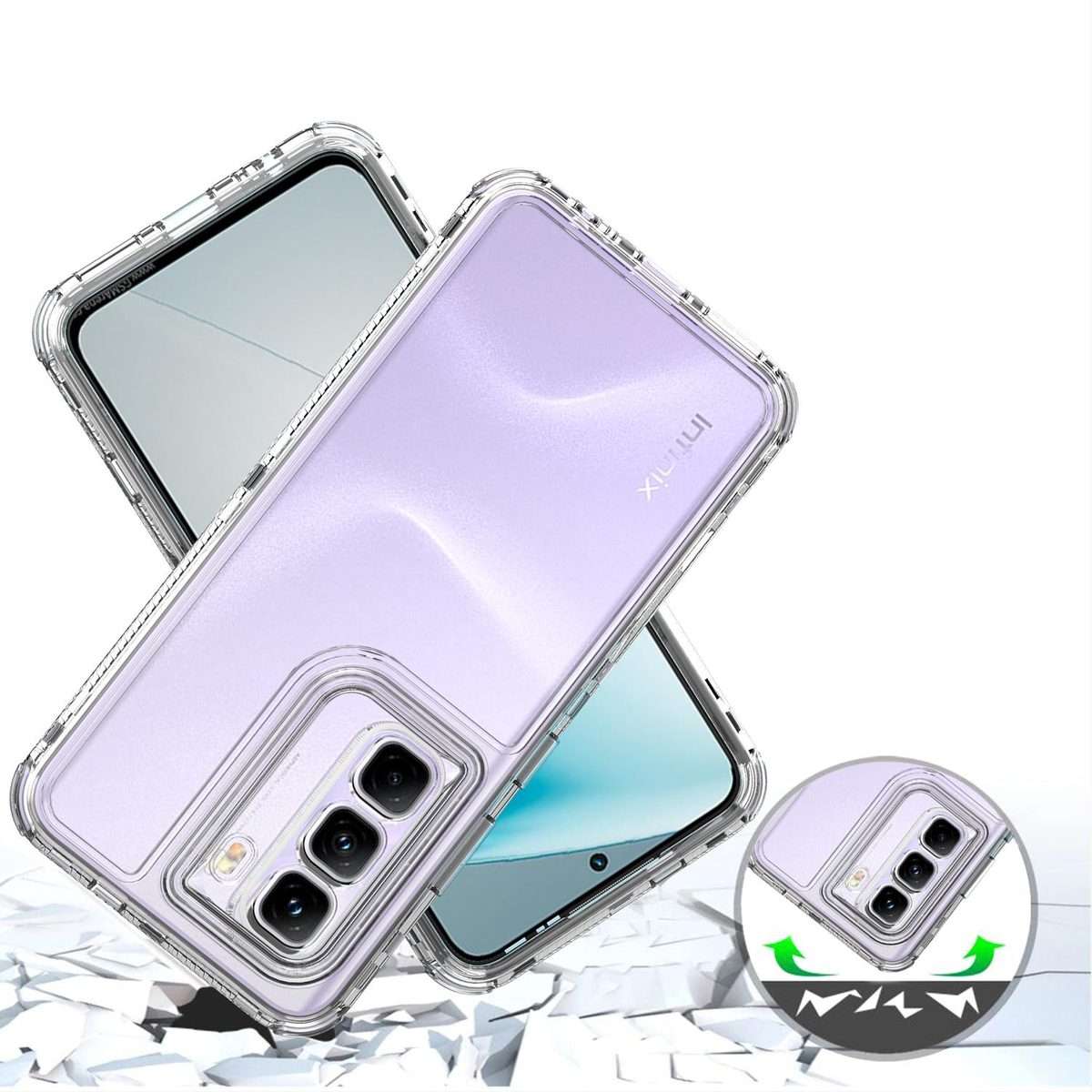 For Infinix Hot 50 Pro+ 4G Acrylic Transparent Phone Case