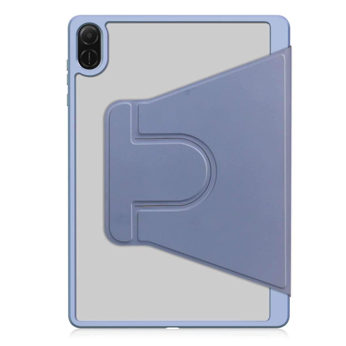 For Honor Pad X8a Tri-Fold Holder Rotation Leather Tablet Case(Lavender Purple)