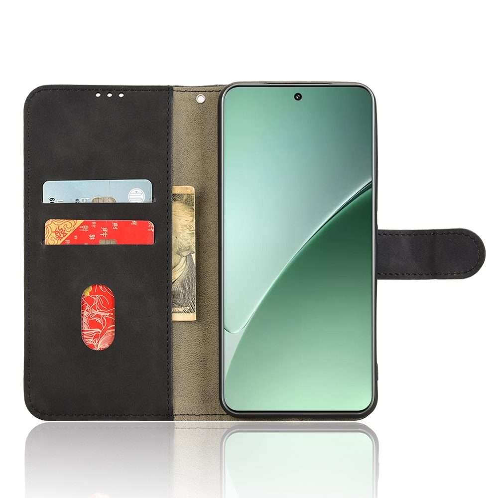 For Xiaomi 15 Pro Skin Feel Magnetic Flip Leather Phone Case(Black)
