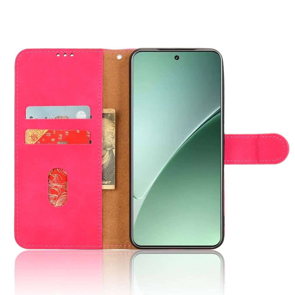 For Xiaomi 15 Pro Skin Feel Magnetic Flip Leather Phone Case(Rose Red)