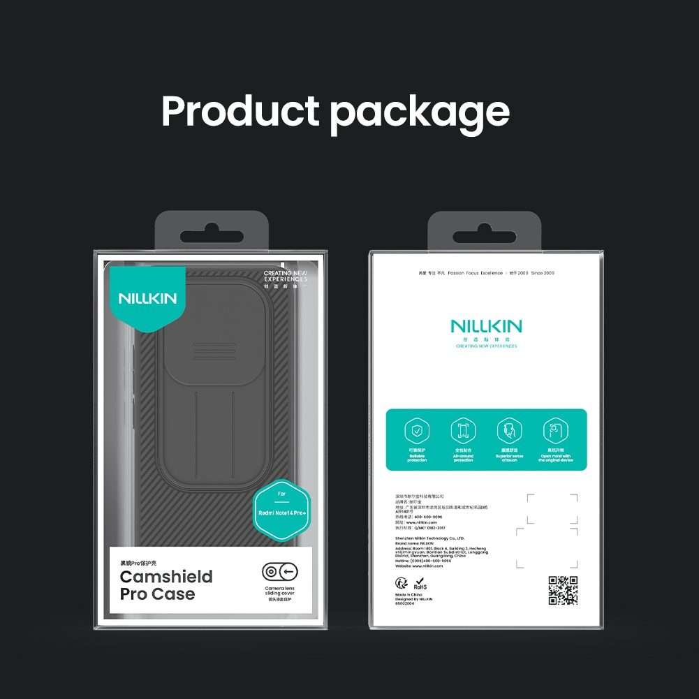 For Redmi Note 14 Pro+ 5G NILLKIN CamShield Pro PC Phone Case(Black)