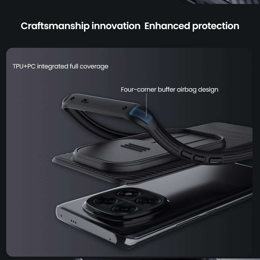 For Redmi Note 14 Pro 5G NILLKIN CamShield Pro PC Phone Case(Black)
