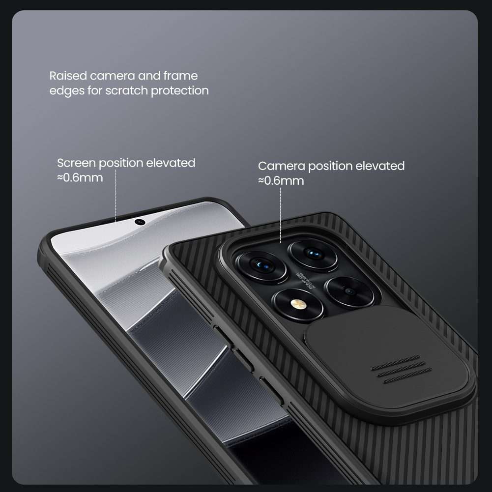 For Redmi Note 14 Pro 5G NILLKIN CamShield Pro PC Phone Case(Black)
