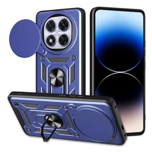 For Redmi Note 14 Pro+ 5G Sliding Camera Cover Design TPU+PC Phone Case(Blue)