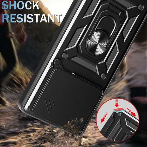 For Redmi K80 5G Sliding Camera Cover Design TPU+PC Phone Case(Black)