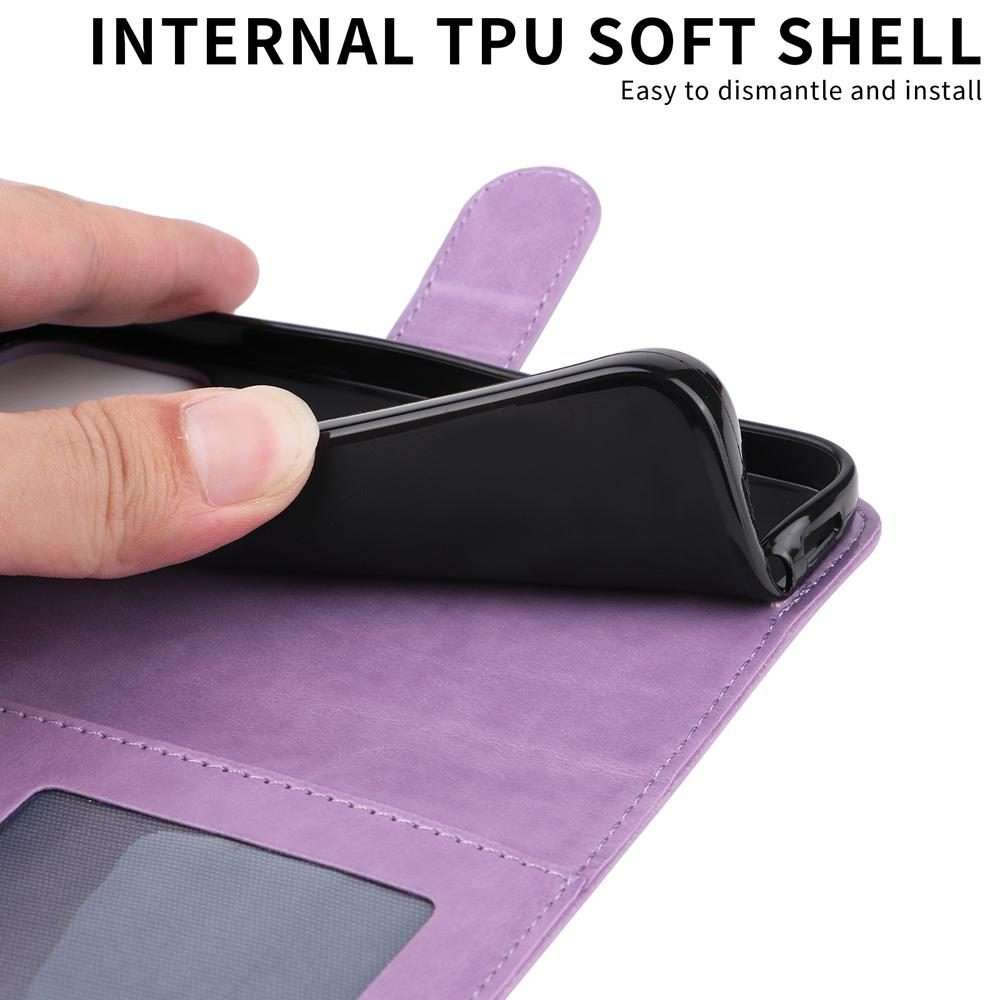 For Tecno Spark 40 5G / Spark Go 5G 2025 Embossed Sunflower Leather Phone Case(Purple)