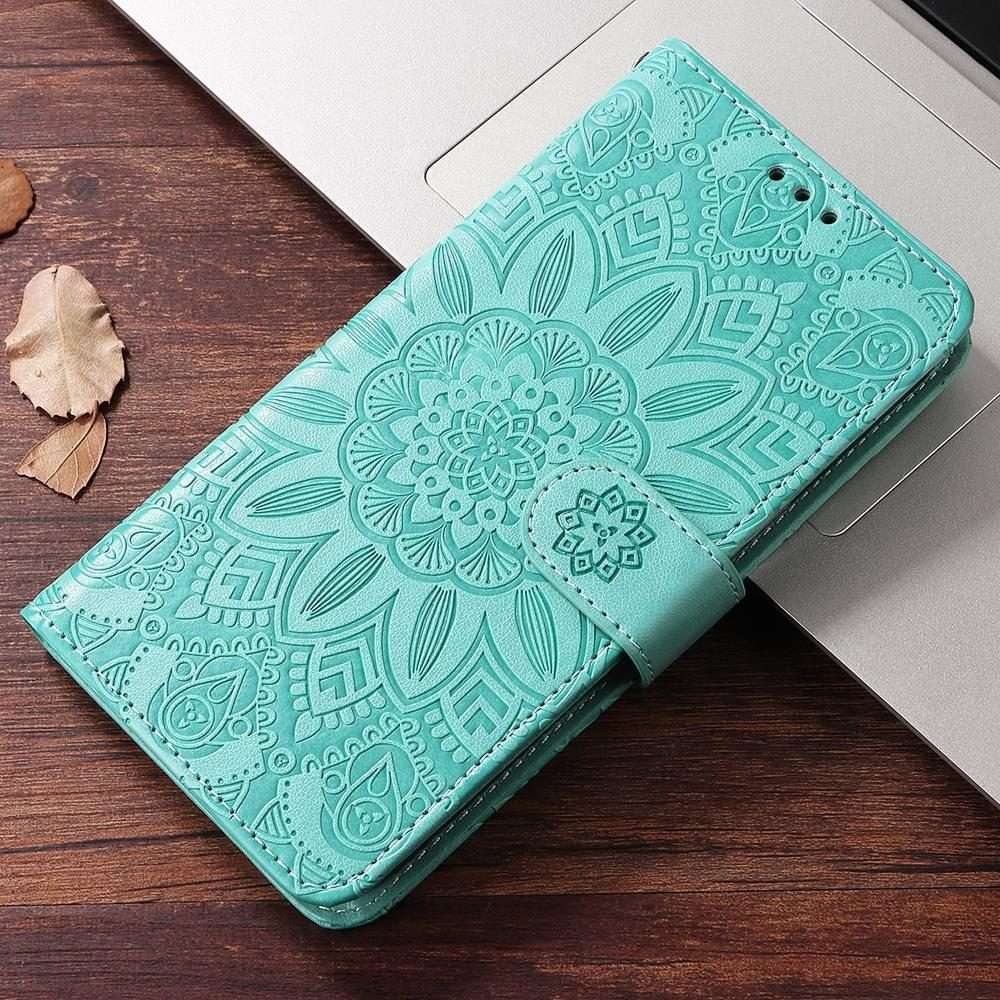 For Tecno Spark 40 5G / Spark Go 5G 2025 Embossed Sunflower Leather Phone Case(Green)