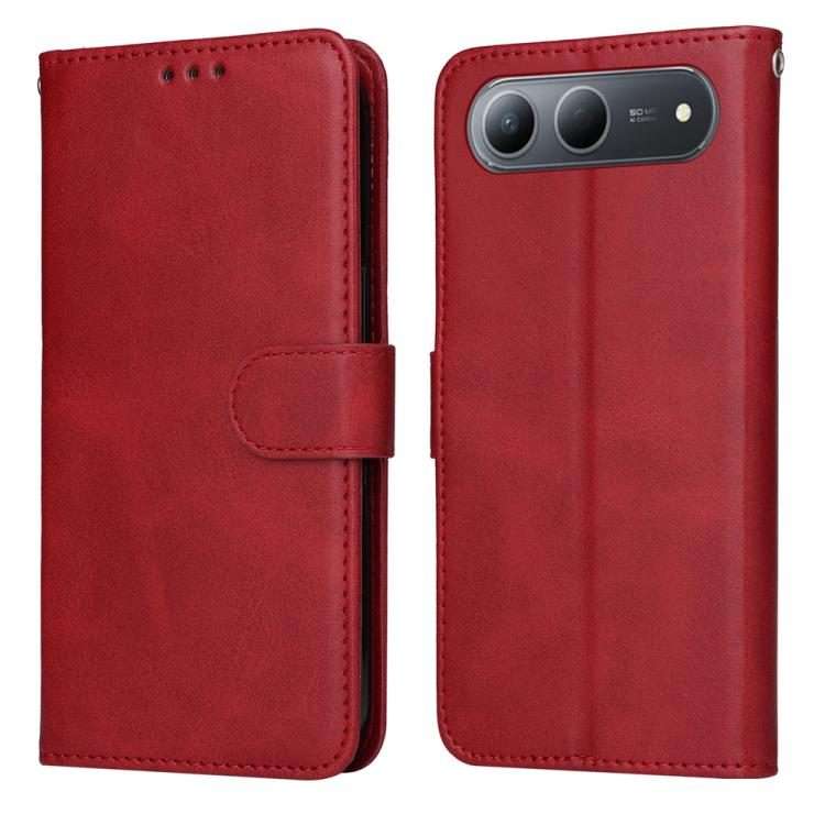 For Tecno Spark 40 5G / Spark Go 5G 2025 Classic Calf Texture Flip Leather Phone Case(Red)