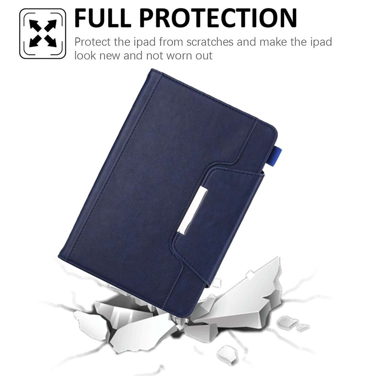For iPad mini 6 / mini 2024 Hardware Buckle Smart Leather Tablet Case(Royal Blue)