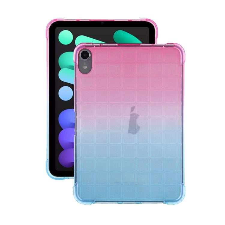 For iPad mini 6 / mini 2024 Square Gradient TPU Tablet Case(Pink Gradient Green)