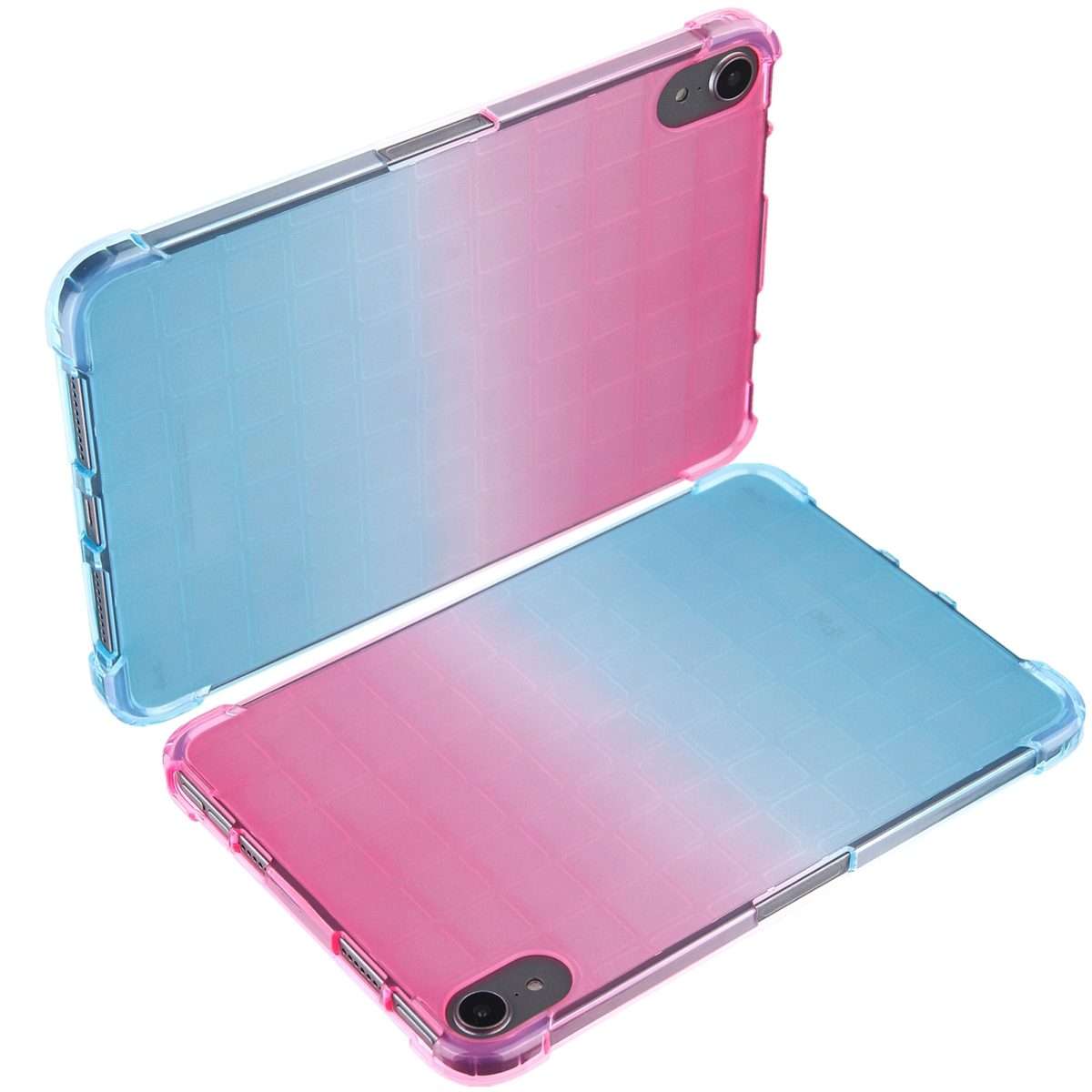 For iPad mini 6 / mini 2024 Square Gradient TPU Tablet Case(Pink Gradient Green)