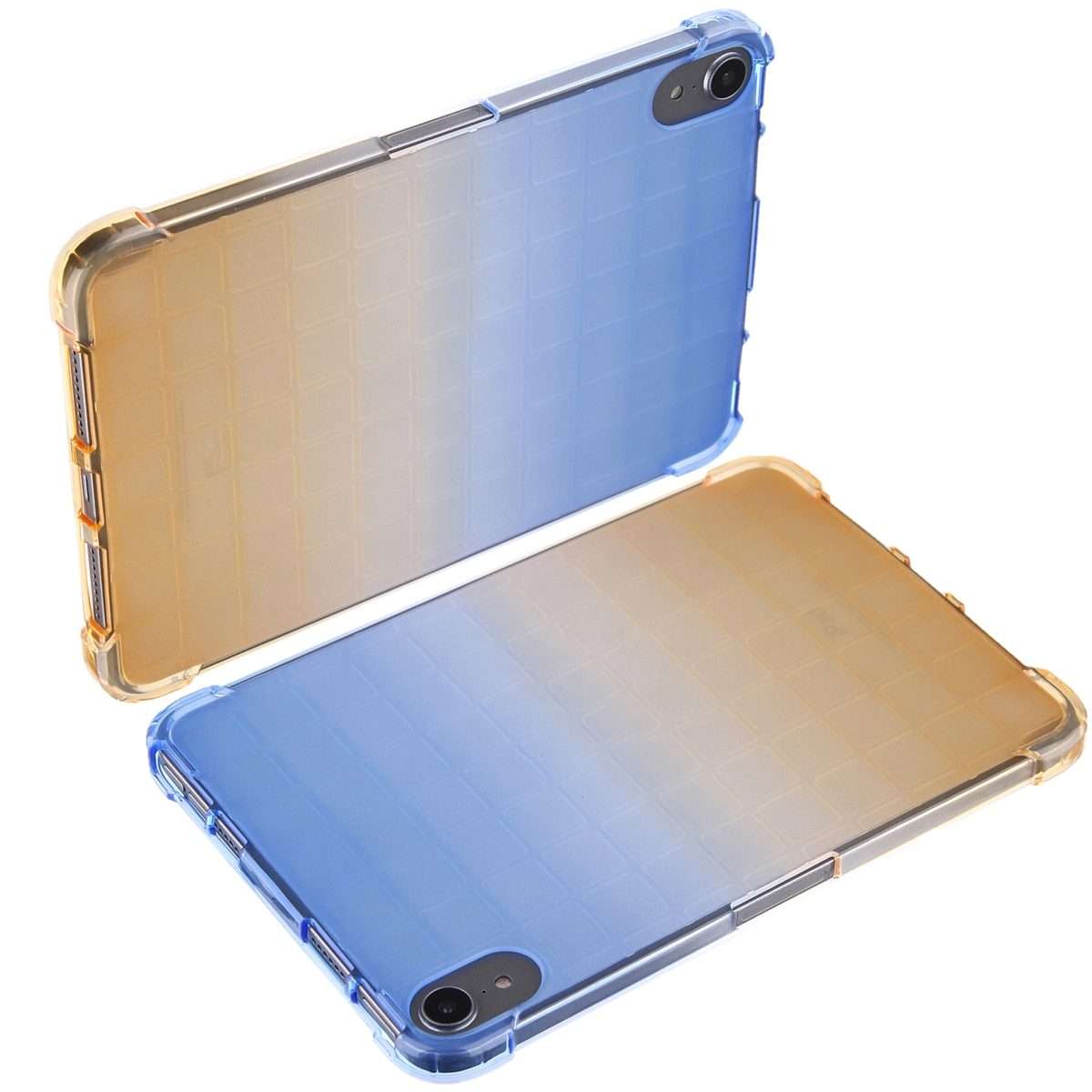 For iPad mini 6 / mini 2024 Square Gradient TPU Tablet Case(Blue Gradient Yellow)