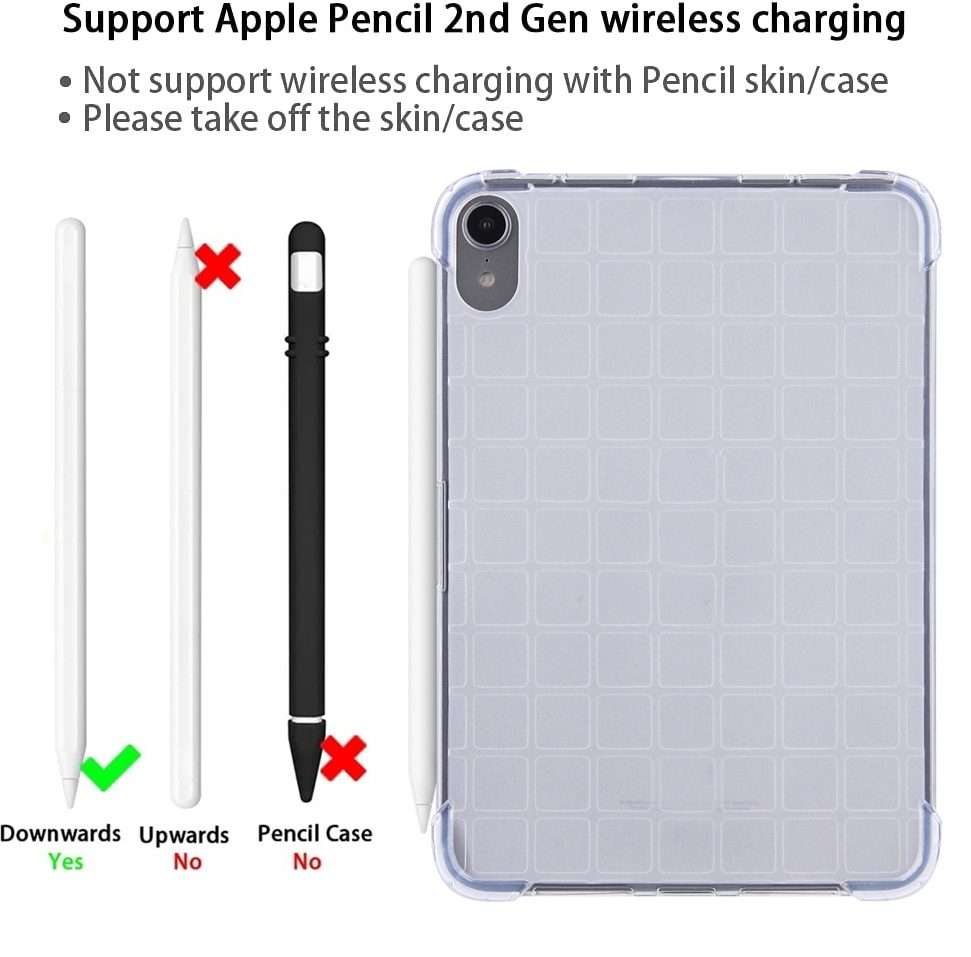 For iPad mini 6 / mini 2024 Square Gradient TPU Tablet Case(Transparent)