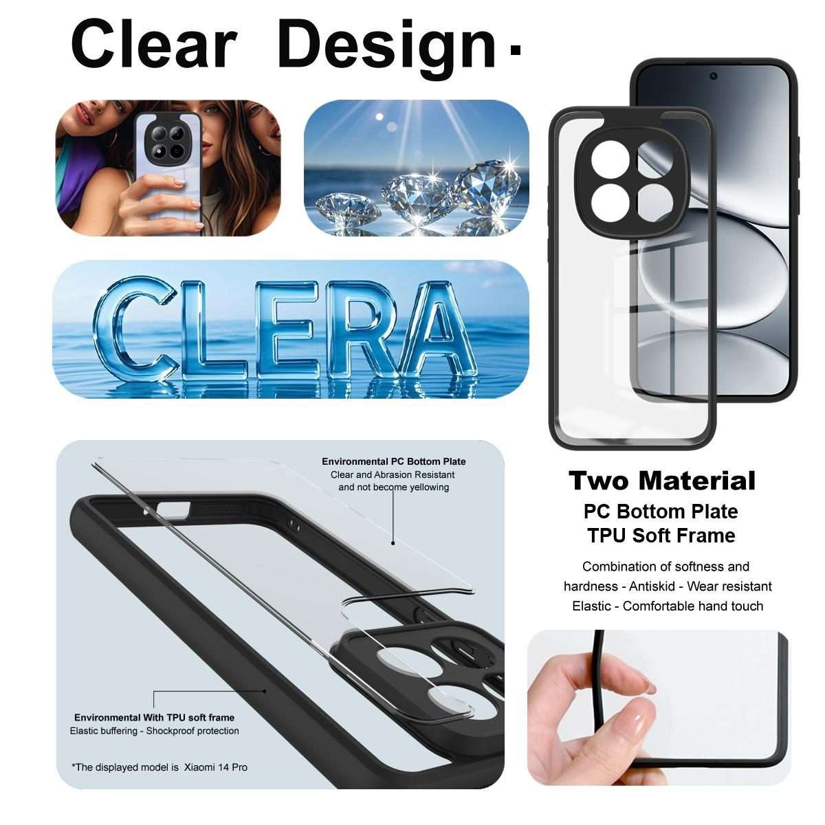 For Redmi Note 15 Pro 5G Global 163.6mm imak UX-9A Series Four-corner Airbag Shockproof Phone Case