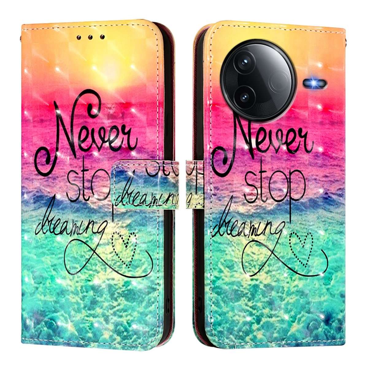For Redmi K80 / K80 Pro 3D Painting Horizontal Flip Leather Phone Case(Chasing Dreams)