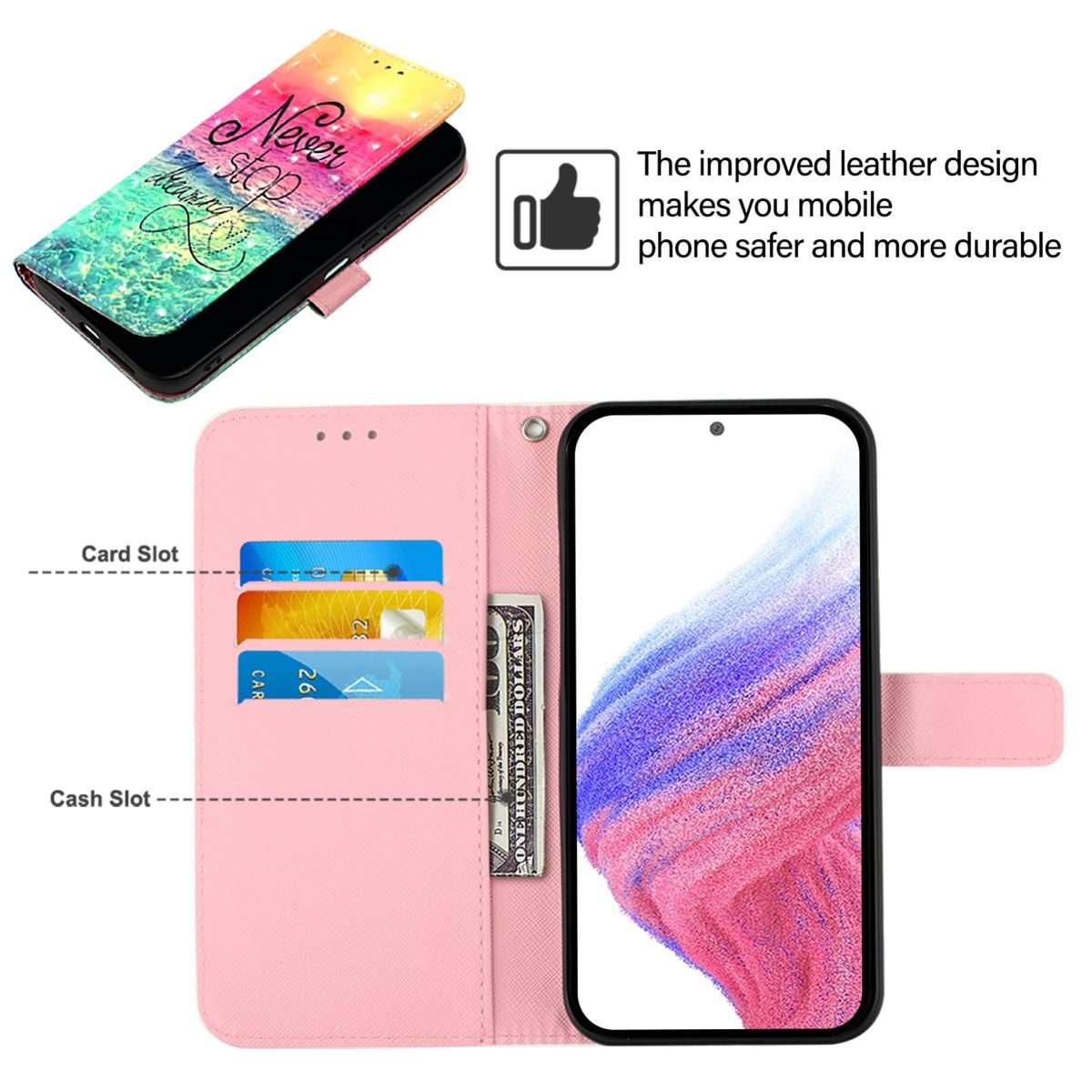 For Redmi K80 / K80 Pro 3D Painting Horizontal Flip Leather Phone Case(Chasing Dreams)