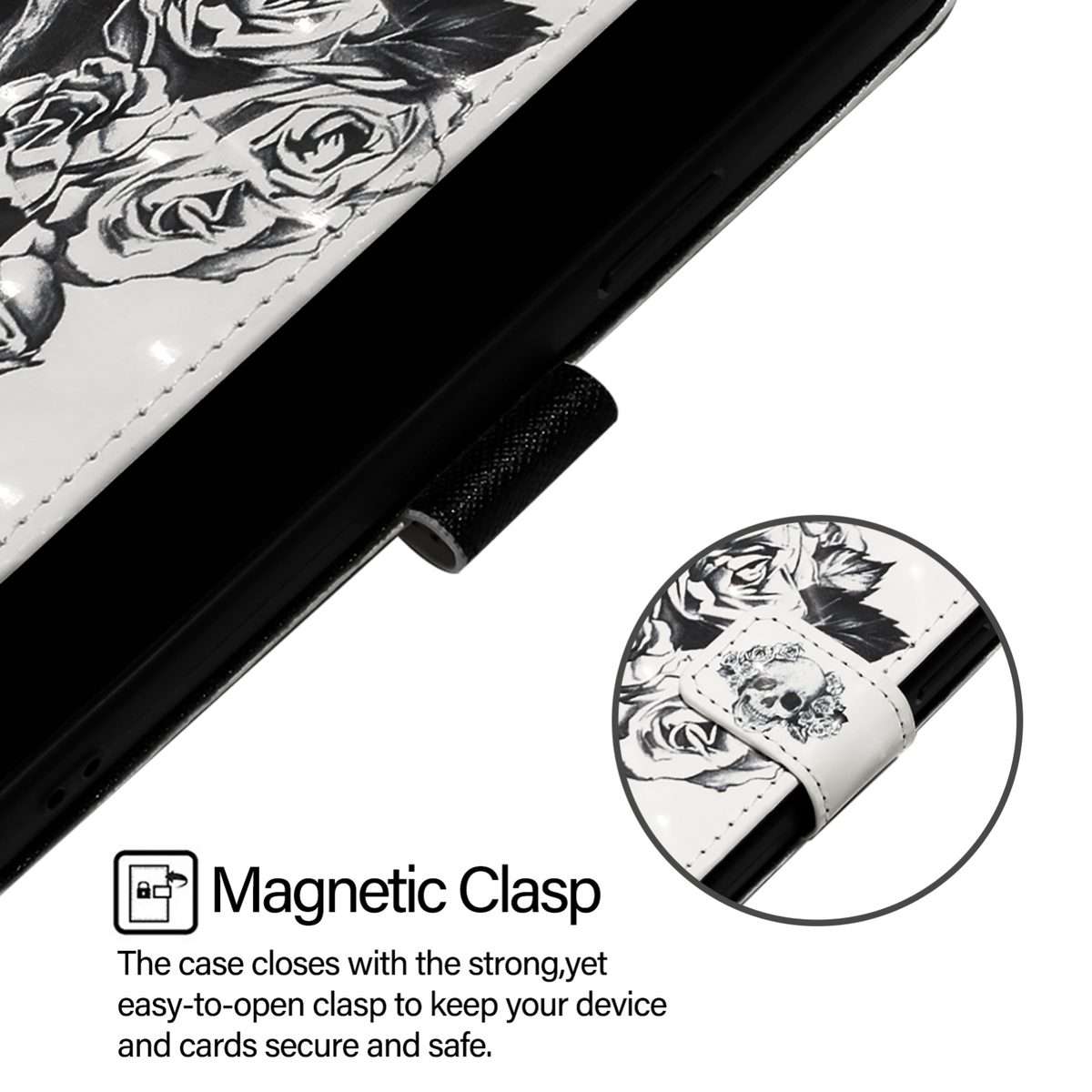 For Redmi K80 / K80 Pro 3D Painting Horizontal Flip Leather Phone Case(Skull)